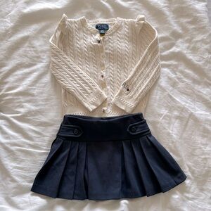 Ralph Lauren Skirt and Cardigan Set